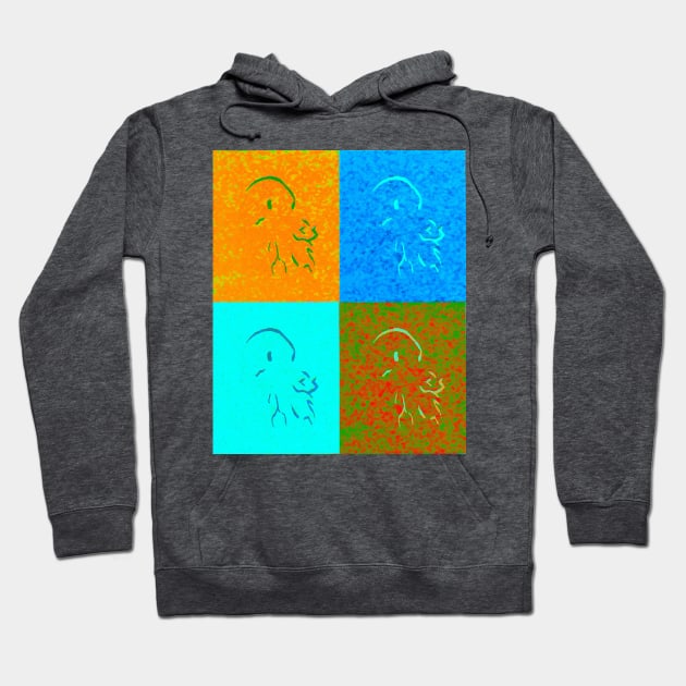 Stone Cthulhu Quad b Hoodie by Zenanigans